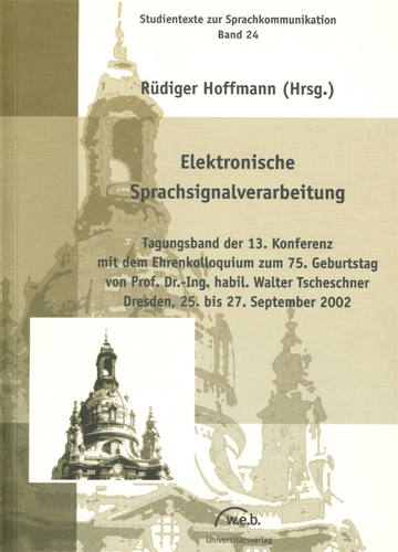 Cover of the ESSV 2002 proceedings book.