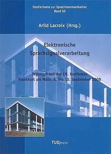 Cover of the ESSV 2008 proceedings book.