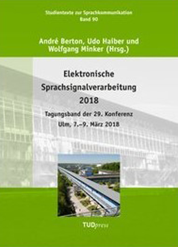 Cover of the ESSV 2018 proceedings book.