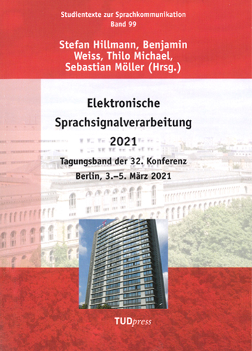 Cover of the ESSV 2021 proceedings book.