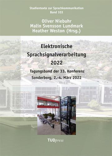 Cover of the ESSV 2022 proceedings book.