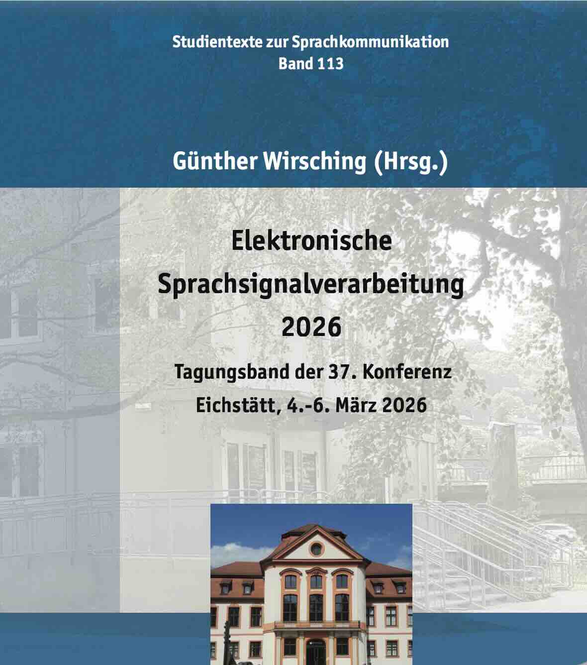 Cover of the ESSV 2026 proceedings book.