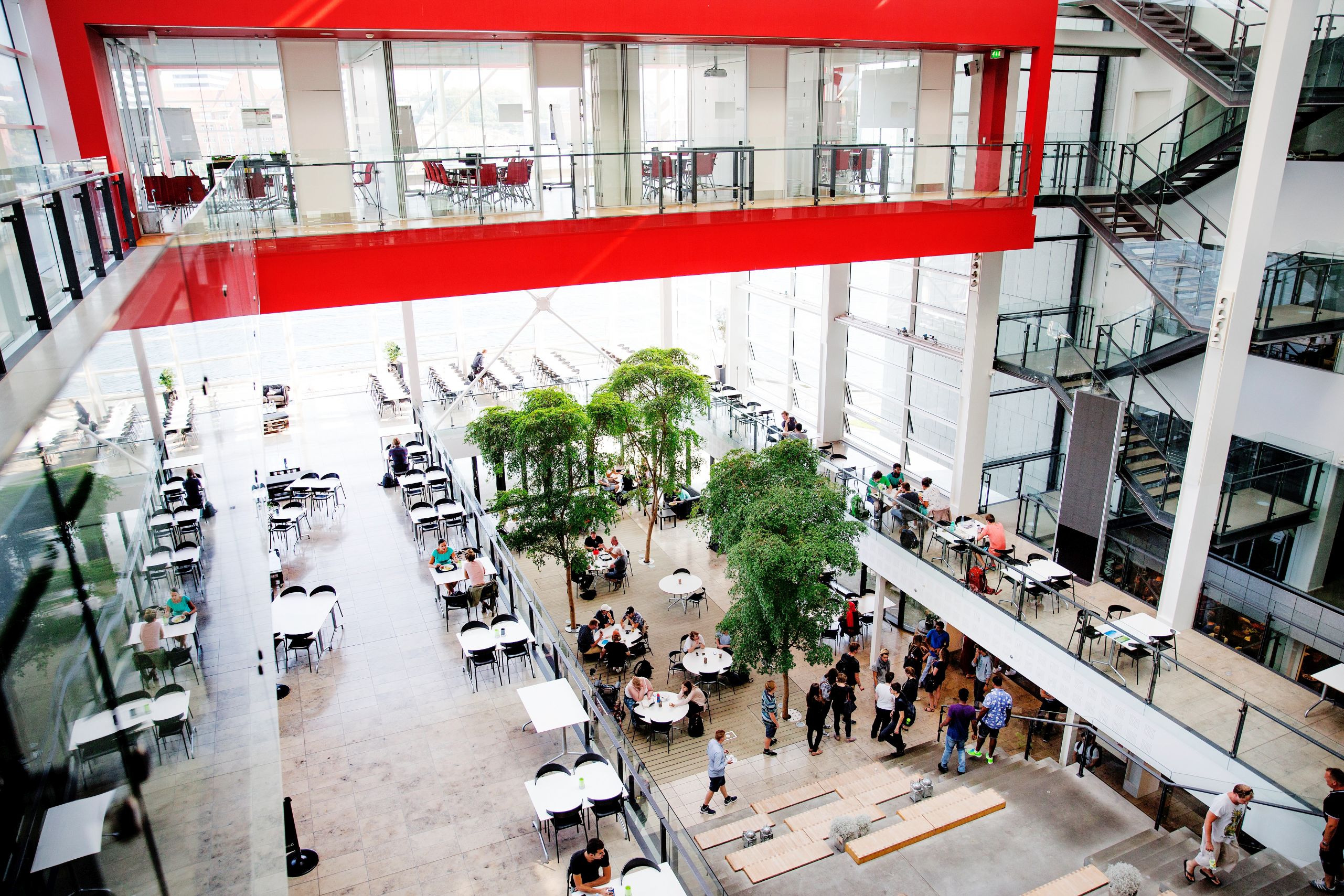 Large atrium inside Alsion