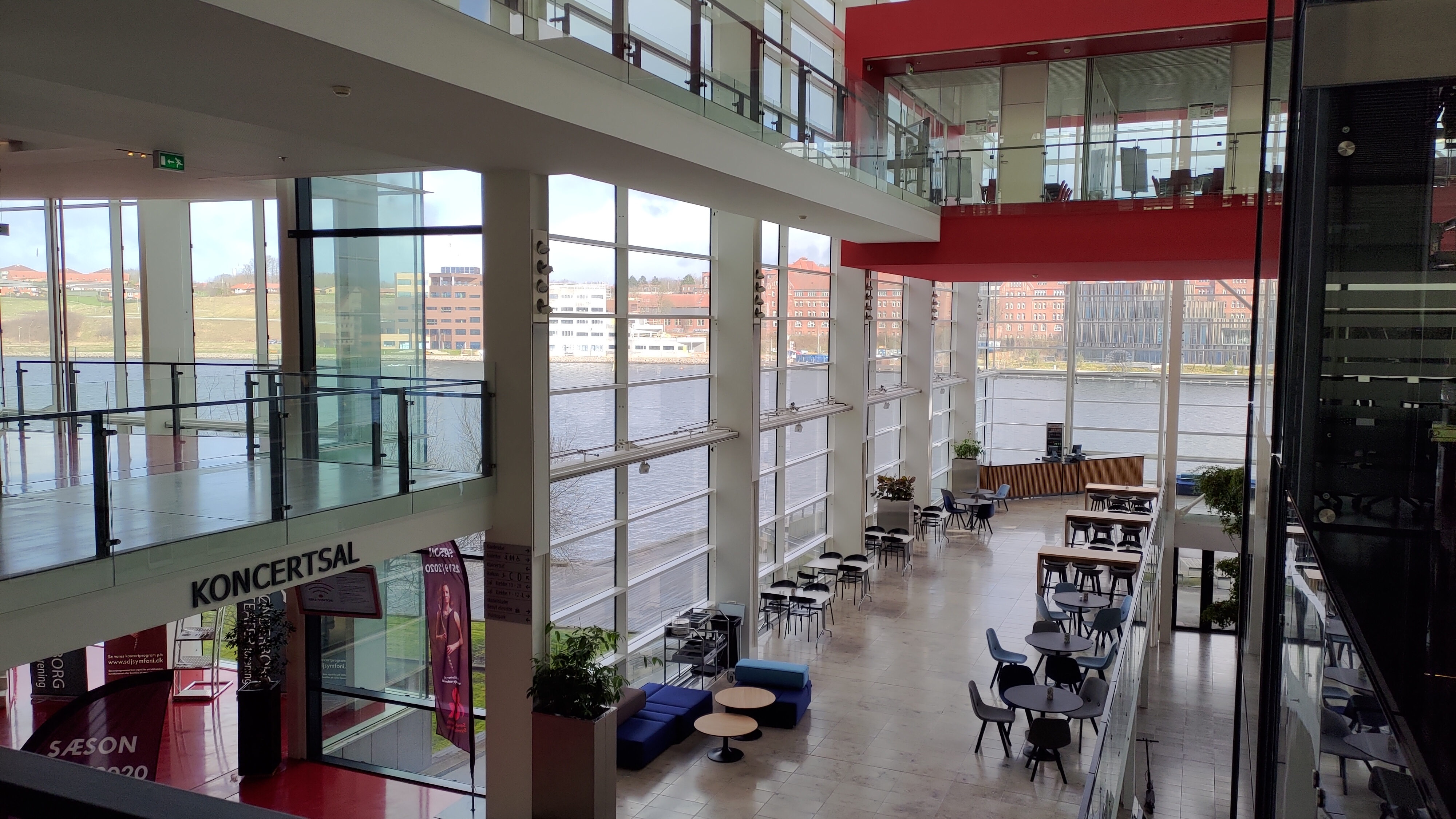 Foyer space near the concert hall